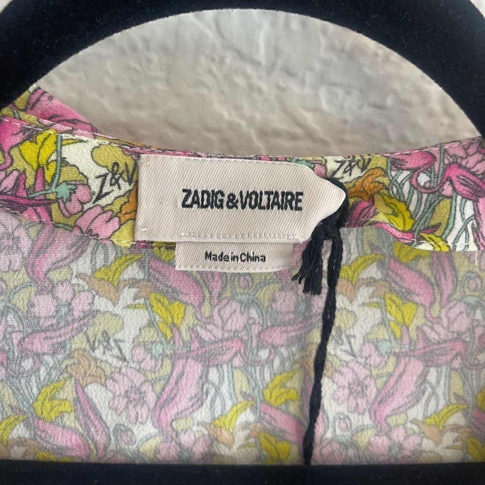 Zadig & Voltaire floral blouse. Small. NWT - Picture 5 of 8